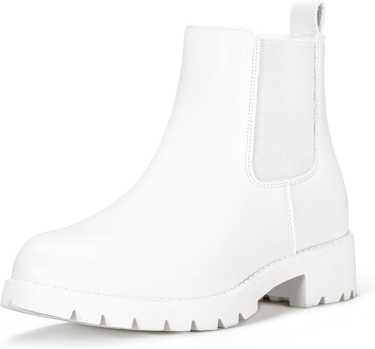 Women's Pull-On Chelsea Ankle Boots with Low Block Heel