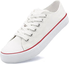 Unisex Low Top Canvas Sneakers with Rubber Toe Cap