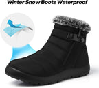 Women's Waterproof Snow Boots with Faux Fur Lining, Non-Slip