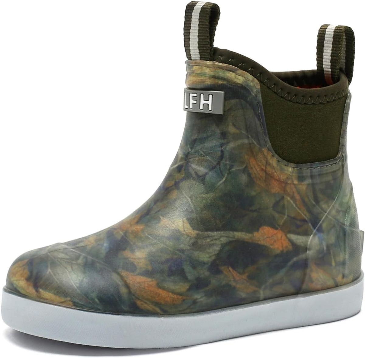 Women's Waterproof Chelsea Deck Boots, Slip-On Rubber Rain Boots