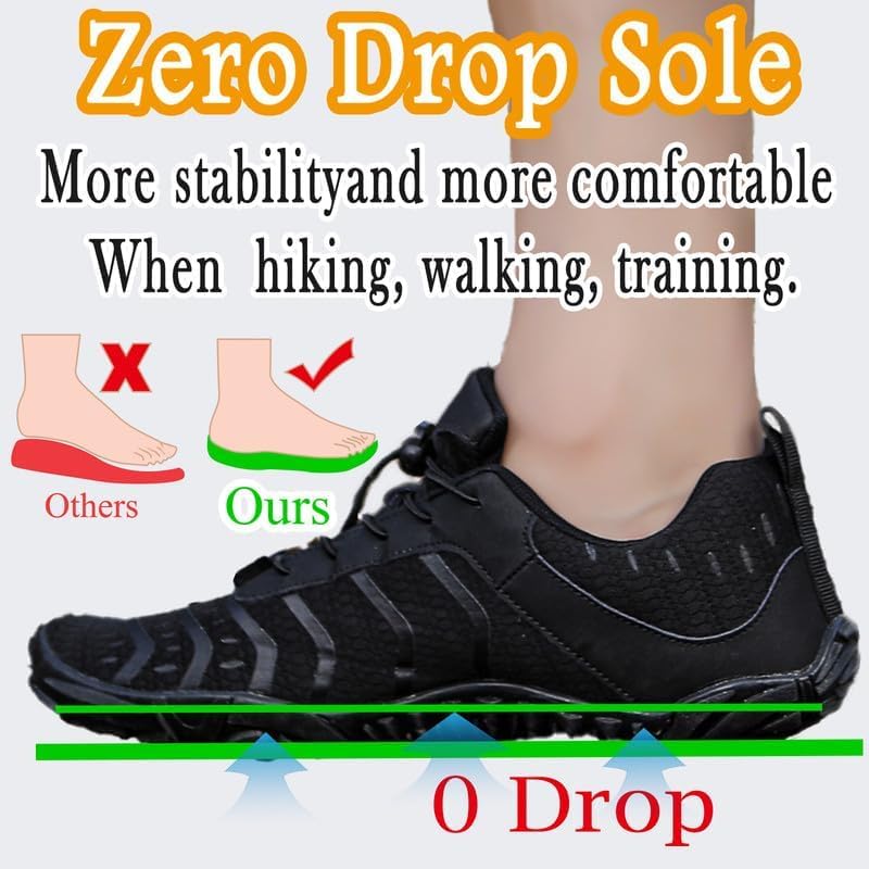 Women's Zero Drop Barefoot Shoes with Wide Toe Box