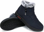 Women's Waterproof Platform Snow Boots, Fleece-Lined Ankle