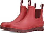 Women's Waterproof Chelsea Rain Boots, Short Ankle Style