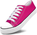 Unisex Low Top Canvas Sneakers with Rubber Toe Cap