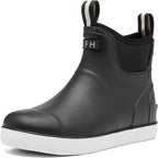 Women's Waterproof Chelsea Deck Boots, Slip-On Rubber Rain Boots