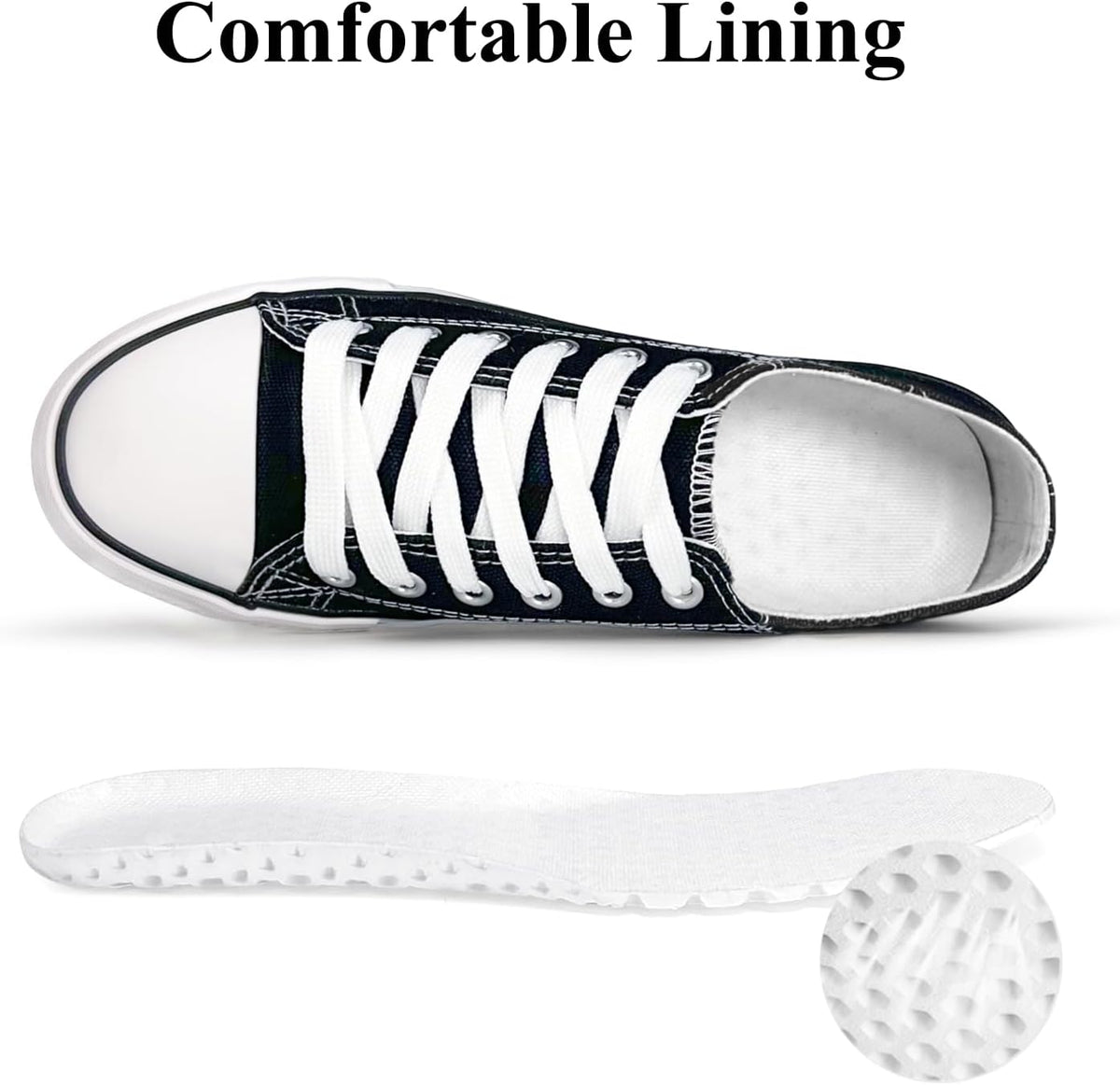 Unisex Canvas Low Top Sneakers for Women and Men