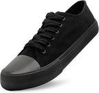 Unisex Low Top Canvas Sneakers with Rubber Toe Cap
