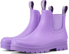 Women's Waterproof Chelsea Rain Boots, Short Ankle Style