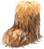 Women's Faux Fur Mid-Calf Snow Boots with Round Toe