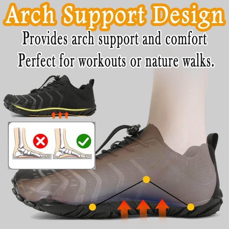 Women's Zero Drop Barefoot Shoes with Wide Toe Box