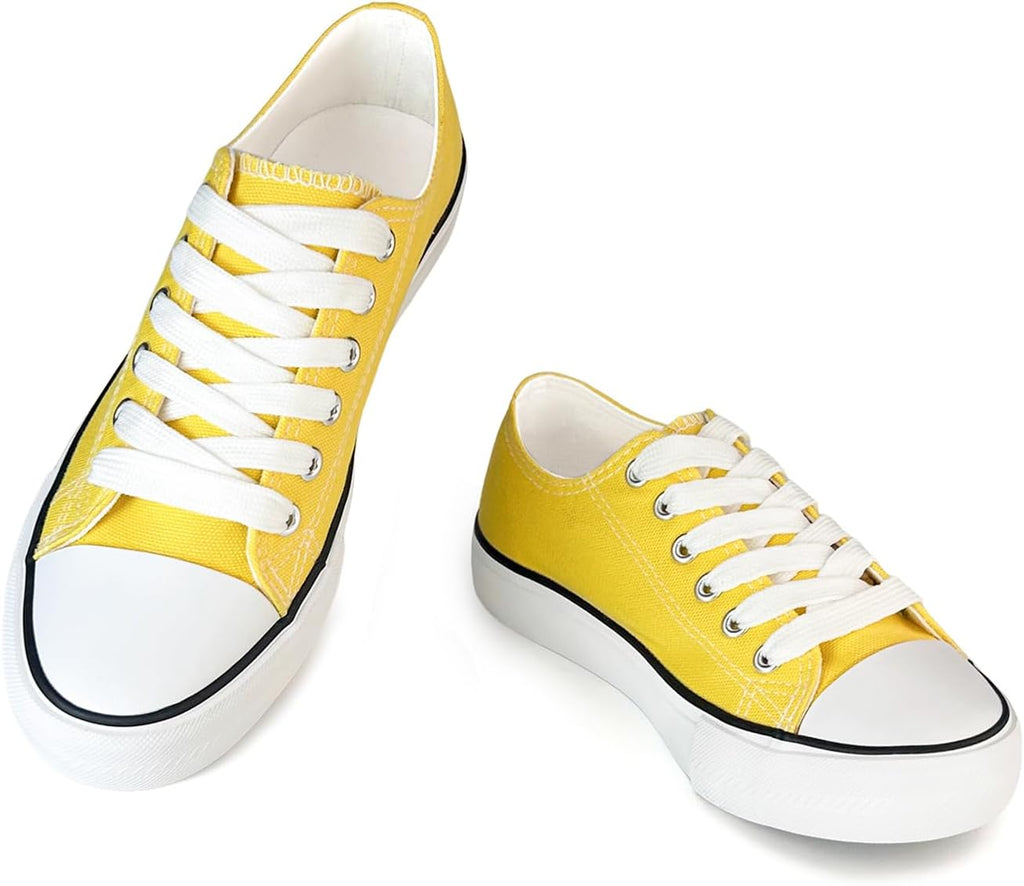 Unisex Canvas Low Top Sneakers for Women and Men