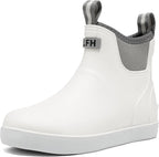 Women's Waterproof Chelsea Deck Boots, Slip-On Rubber Rain Boots