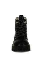 Women's Shoes - BootsBoskoff Lace-Up Chunky Warm Ankle Boots - VacationGrabs