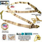 HoldUps Brand 1 1/2" Wide Under-Up Series Tan Invisible Undergarment Suspenders