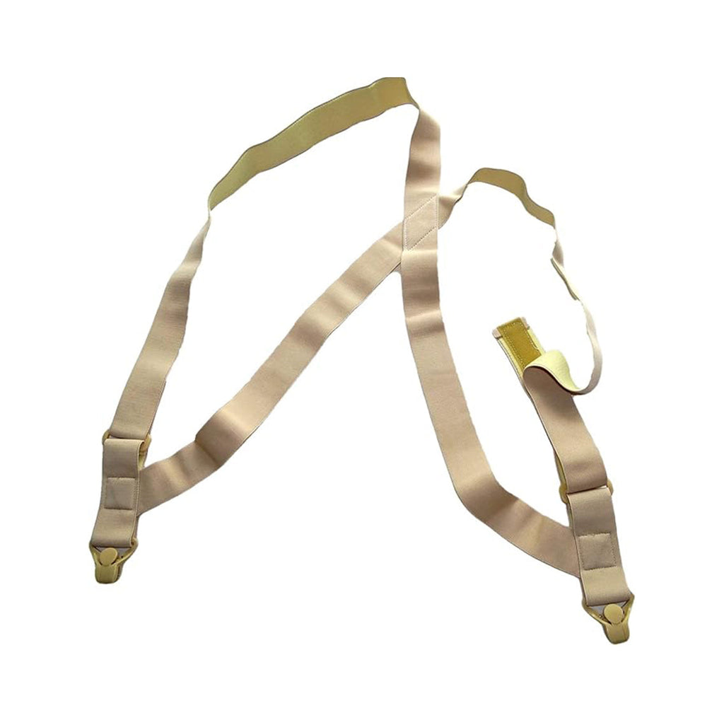 HoldUps Brand 1 1/2" Wide Under-Up Series Tan Invisible Undergarment Suspenders