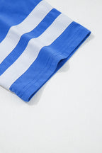 Varsity Stripe Crew Neck Short Sleeve T-Shirt