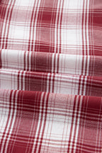 Plaid Shirt and Shorts Lounge Set