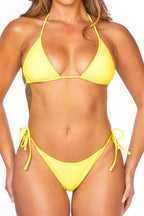 Swimwear - Triangular Two Piece Size Bikini - VacationGrabs