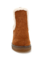 Women's Shoes - BootsThunderhoof Faux Fur Lined Chelsea Boots - VacationGrabs