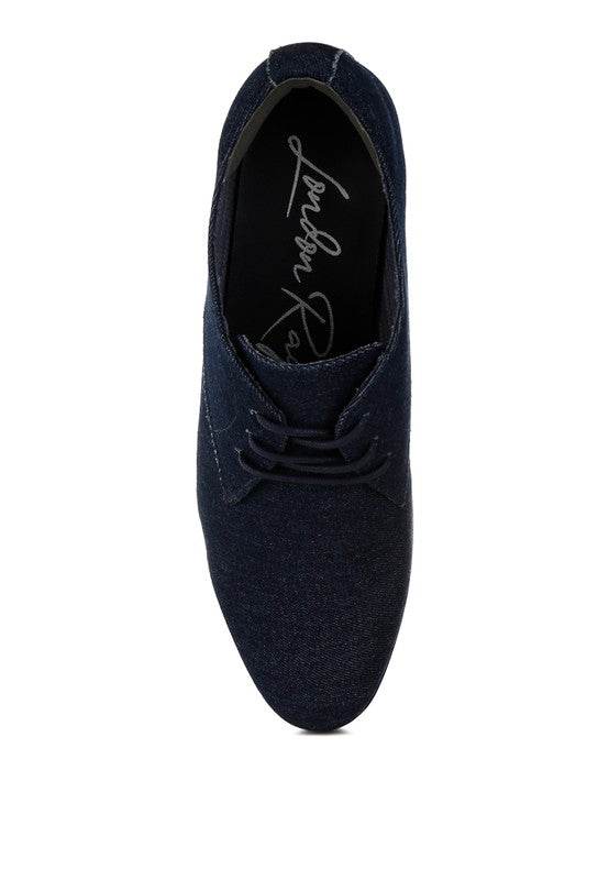 Zapier Men's Denim Oxford Shoes - VacationGrabs
