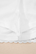 Plus Size Boho Frilled Elastic Waist Shorts