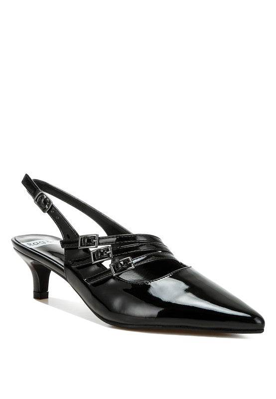 Kanebei Triple Strap Slingback Sandals - VacationGrabs