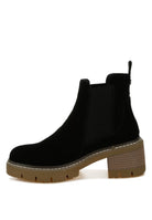 Women's Shoes - BootsVostok Suede Chunky Chelsea Boots - VacationGrabs