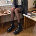 Women's Chunky Heel Platform Chelsea Ankle Boots