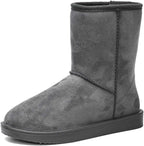 Women's Waterproof Rubber Snow Boots with Non-Slip Sole