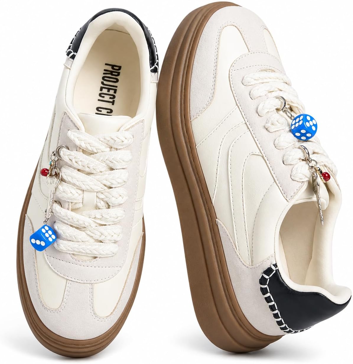 Women's Platform Sneakers with Memory Foam Insole, Lace-Up