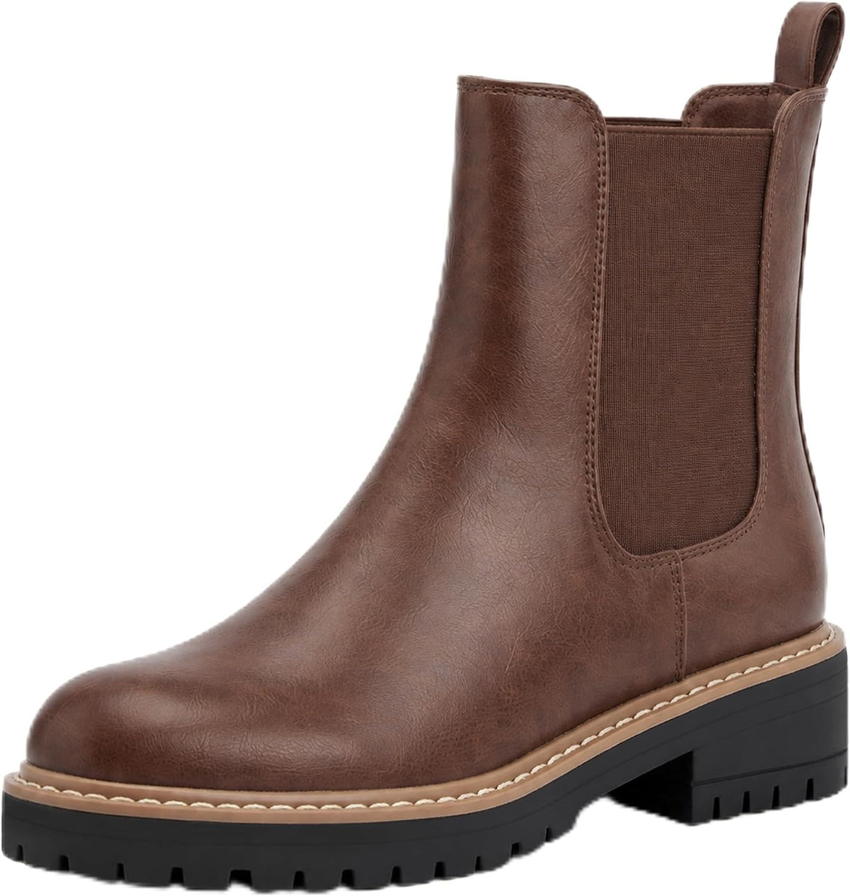 Women's Chunky Block Heel Chelsea Ankle Boots, Slip-On