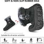Women's Waterproof Fur Lined Snow Ankle Boots, Slip-On