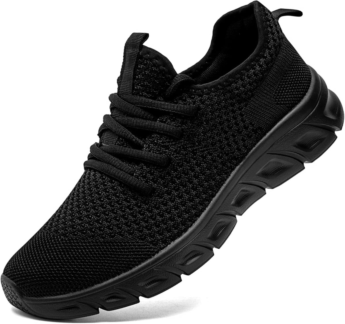 Women's Breathable Mesh Walking Sneakers, Lace-Up
