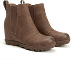 Women's Chelsea Wedge Ankle Boots with Hidden 2.55" Heel