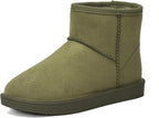 Women's Waterproof Rubber Snow Boots with Non-Slip Sole