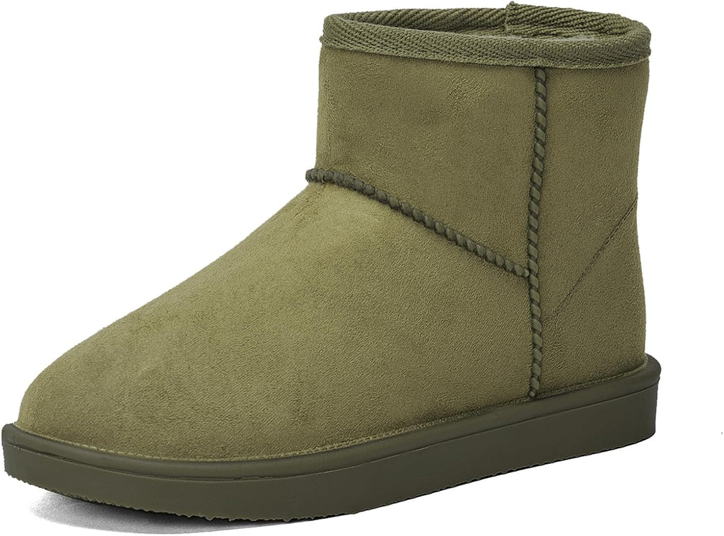 Women's Waterproof Rubber Snow Boots with Non-Slip Sole