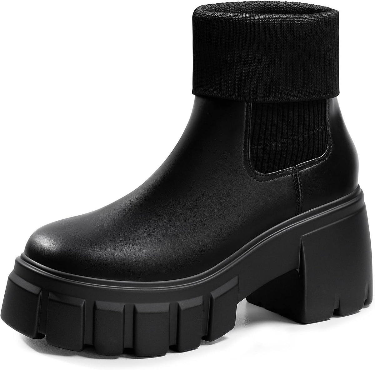 Women's Chunky Heel Chelsea Ankle Boots, Suede or Leather