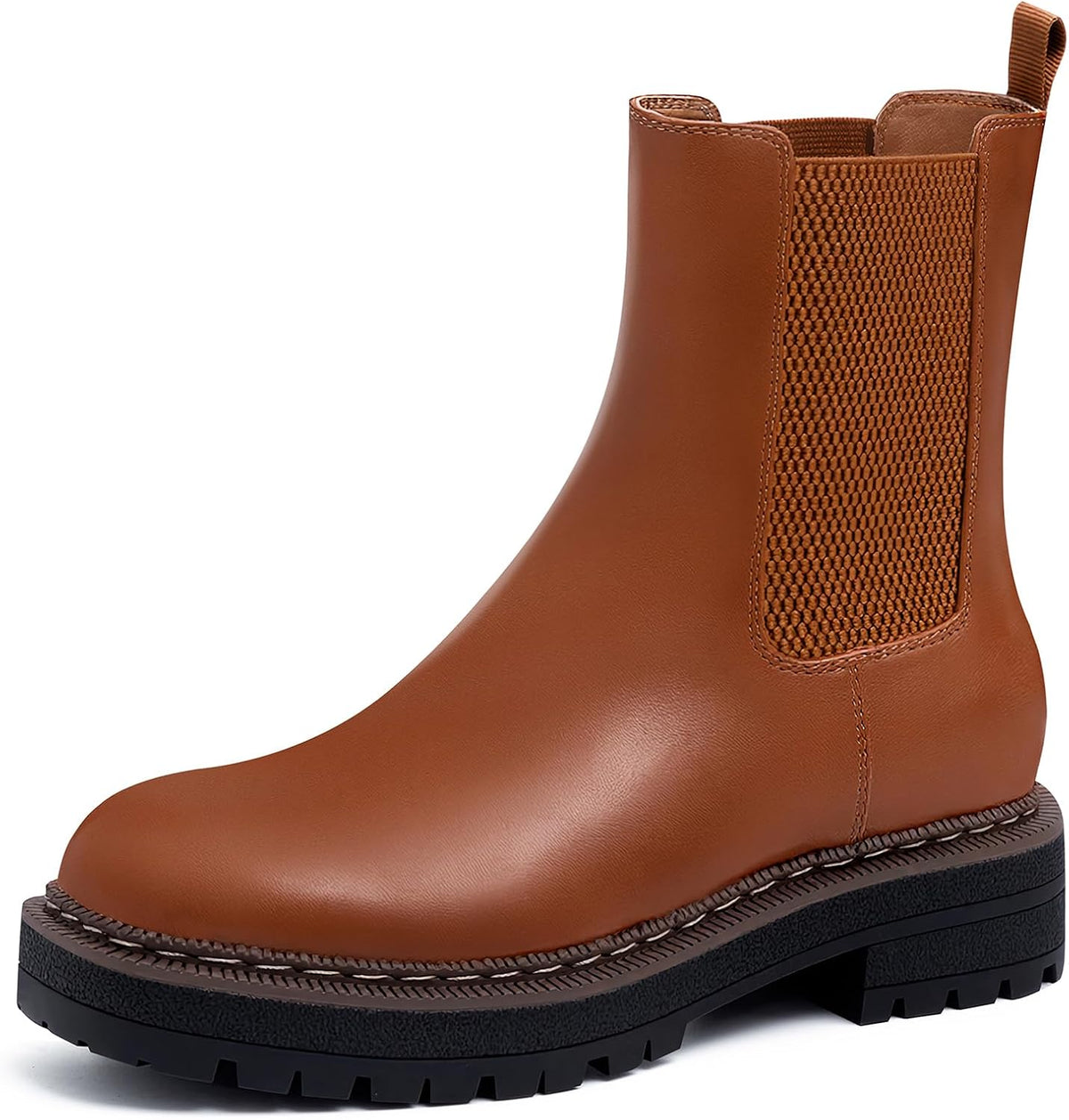 Women's Low Heel Chelsea Platform Ankle Boots