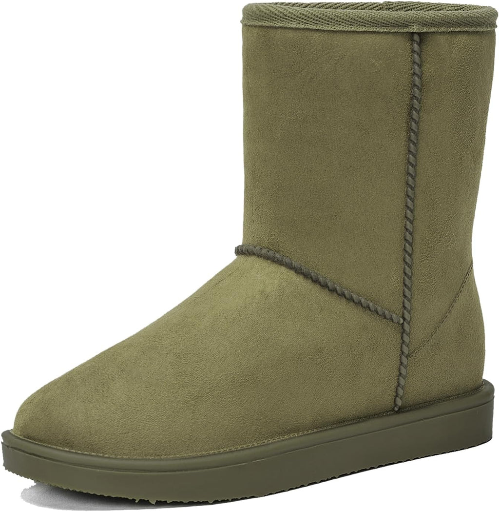 Women's Waterproof Rubber Snow Boots with Non-Slip Sole