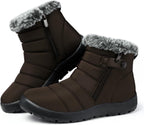 Women's Waterproof Snow Boots with Faux Fur Lining, Non-Slip