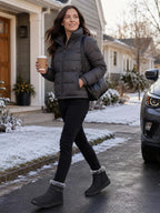 Women's Waterproof Snow Boots with Faux Fur Lining, Non-Slip