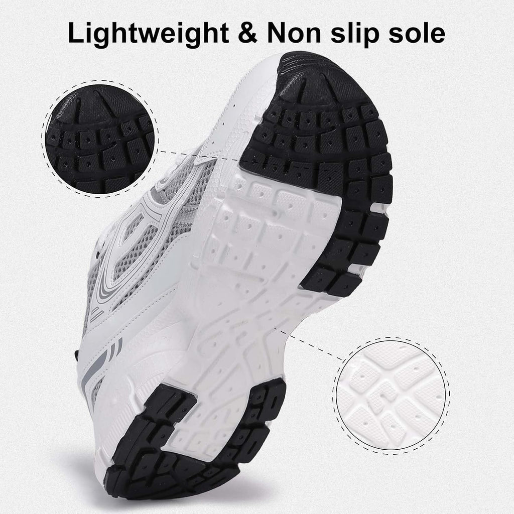 Women's Chunky Platform Sneakers with Mesh and Leather Upper