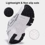 Women's Chunky Platform Sneakers with Mesh and Leather Upper