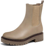 Women's Low Heel Chelsea Platform Ankle Boots