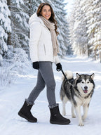 Women's Waterproof Faux Fur-Lined Snow Ankle Boots