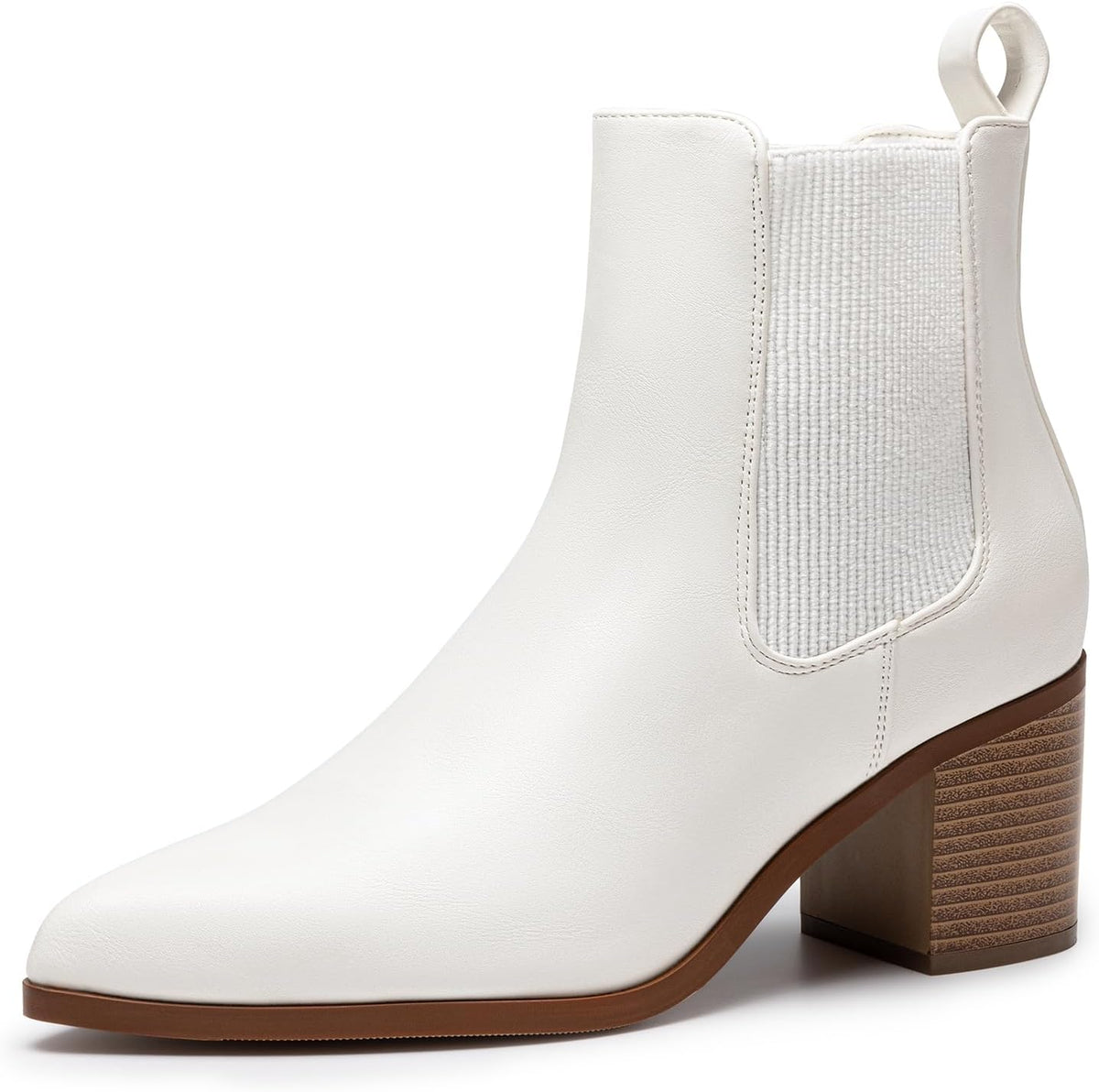 Women's Chunky Heel Ankle Chelsea Boots, Faux Suede