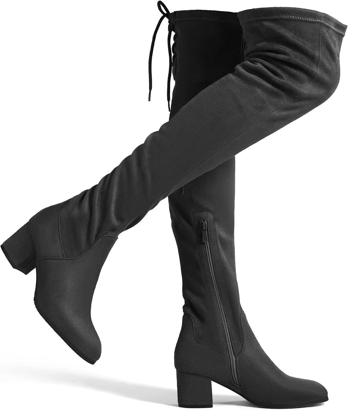 Women's Over-the-Knee Thigh High Block Heel Boots