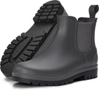Women's Waterproof Chelsea Ankle Rain Boots, Matte Finish