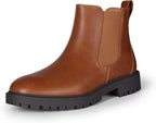 Women's Slip-On Chelsea Ankle Boots with Elastic Sides