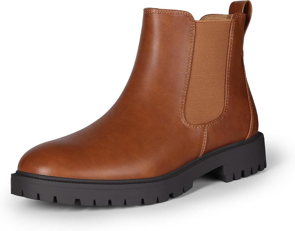 Women's Slip-On Chelsea Ankle Boots with Elastic Sides